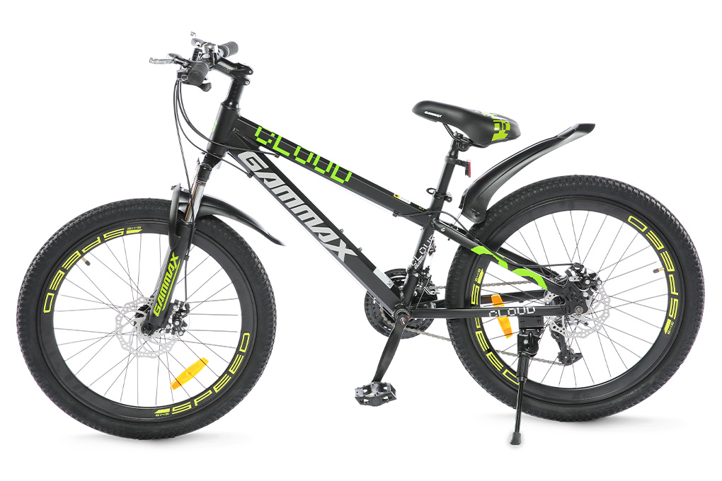 Xe Đạp Địa Hình MTB Gammax 24-Qingyun-3.0-21S 24 inch Màu Đen