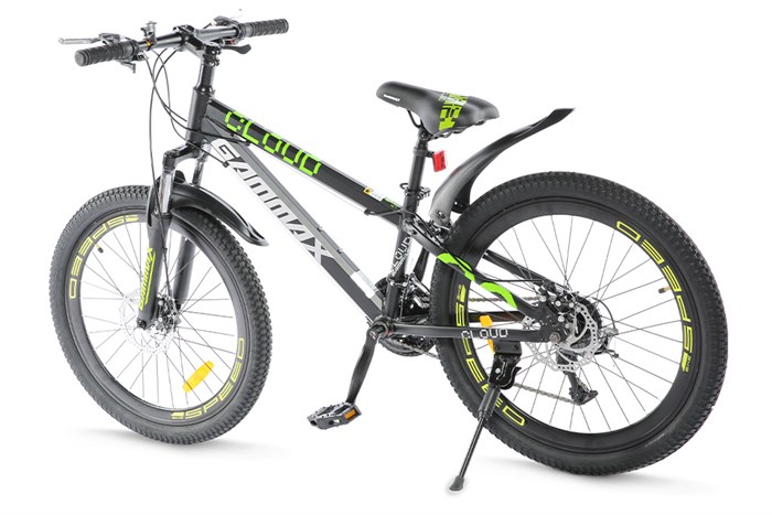 Xe Đạp Địa Hình MTB Gammax 24-Qingyun-3.0-21S 24 inch Màu Đen