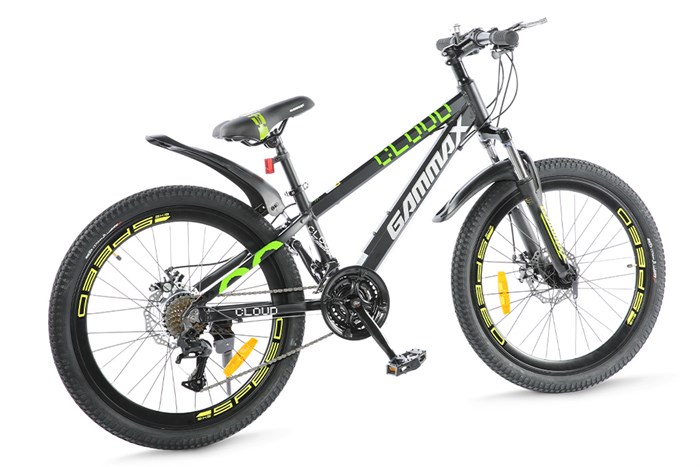 Xe Đạp Địa Hình MTB Gammax 24-Qingyun-3.0-21S 24 inch Màu Đen