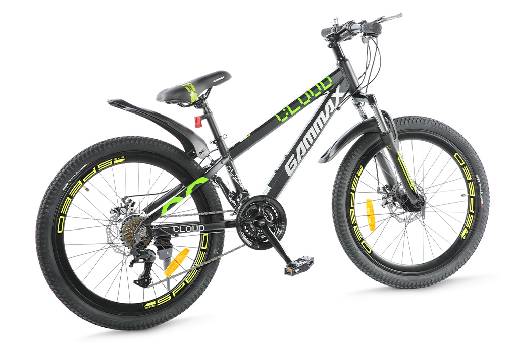Xe Đạp Địa Hình MTB Gammax 24-Qingyun-3.0-21S 24 inch Màu Đen