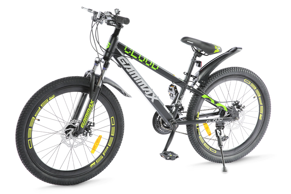 Xe Đạp Địa Hình MTB Gammax 24-Qingyun-3.0-21S 24 inch Màu Đen