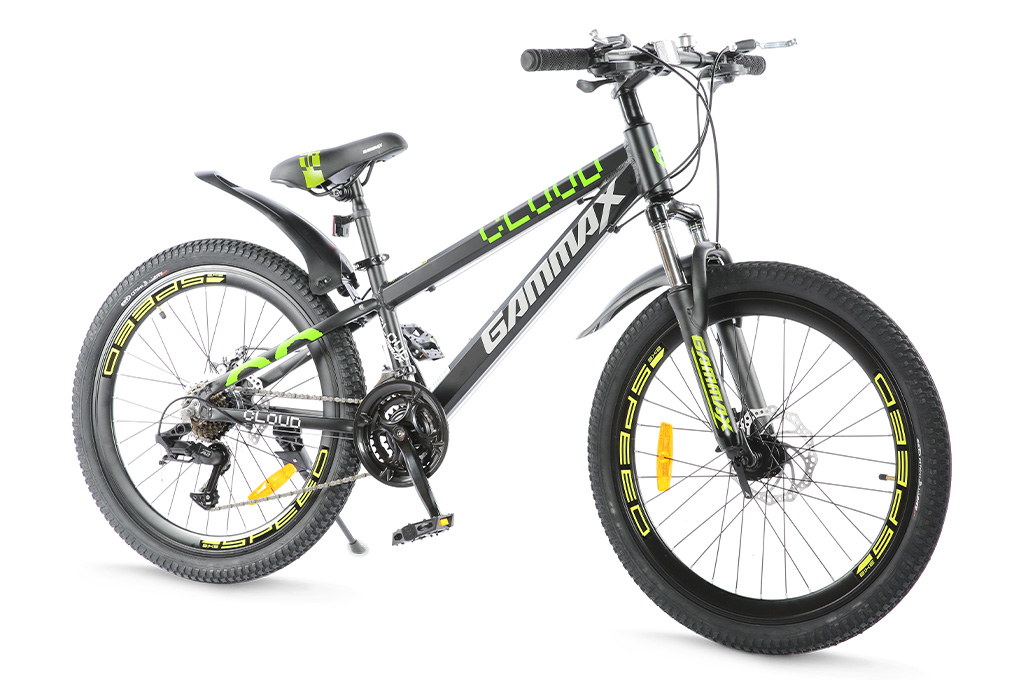 Xe Đạp Địa Hình MTB Gammax 24-Qingyun-3.0-21S 24 inch Màu Đen