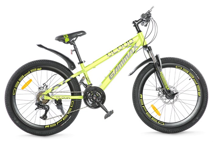 Xe Đạp Địa Hình MTB Gammax 24-Qingyun-3.0-21S 24 inch Màu Vàng