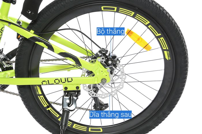 Xe Đạp Địa Hình MTB Gammax 24-Qingyun-3.0-21S 24 inch Màu Vàng