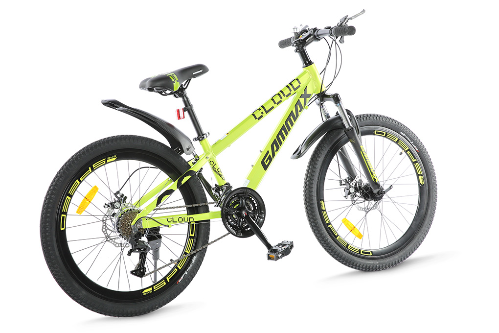 Xe Đạp Địa Hình MTB Gammax 24-Qingyun-3.0-21S 24 inch Màu Vàng