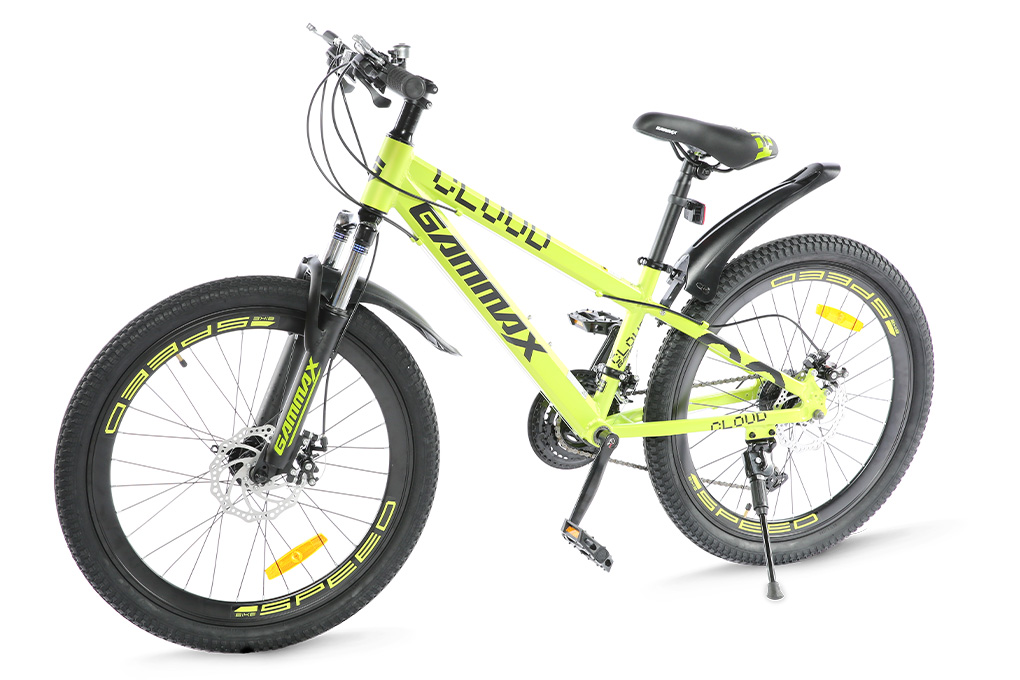 Xe Đạp Địa Hình MTB Gammax 24-Qingyun-3.0-21S 24 inch Màu Vàng