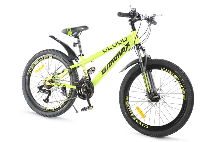 Xe Đạp Địa Hình MTB Gammax 24-Qingyun-3.0-21S 24 inch Màu Vàng