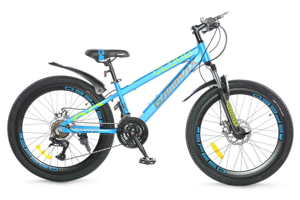 Xe Đạp Địa Hình MTB Gammax 24-Qingyun-3.0-21S 24 inch Màu Xanh Dương