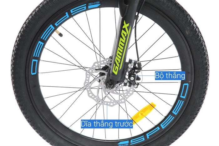 Xe Đạp Địa Hình MTB Gammax 24-Qingyun-3.0-21S 24 inch Màu Xanh Dương