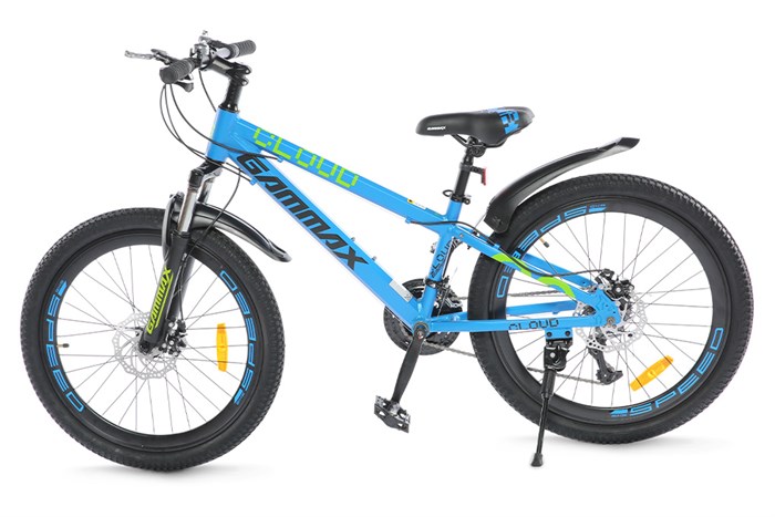 Xe Đạp Địa Hình MTB Gammax 24-Qingyun-3.0-21S 24 inch Màu Xanh Dương