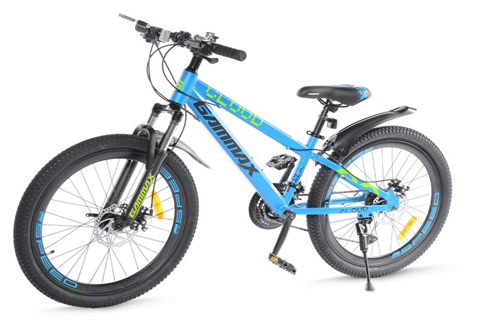 Xe Đạp Địa Hình MTB Gammax 24-Qingyun-3.0-21S 24 inch Màu Xanh Dương