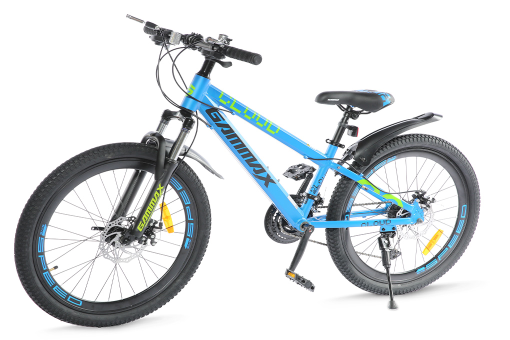 Xe Đạp Địa Hình MTB Gammax 24-Qingyun-3.0-21S 24 inch Màu Xanh Dương