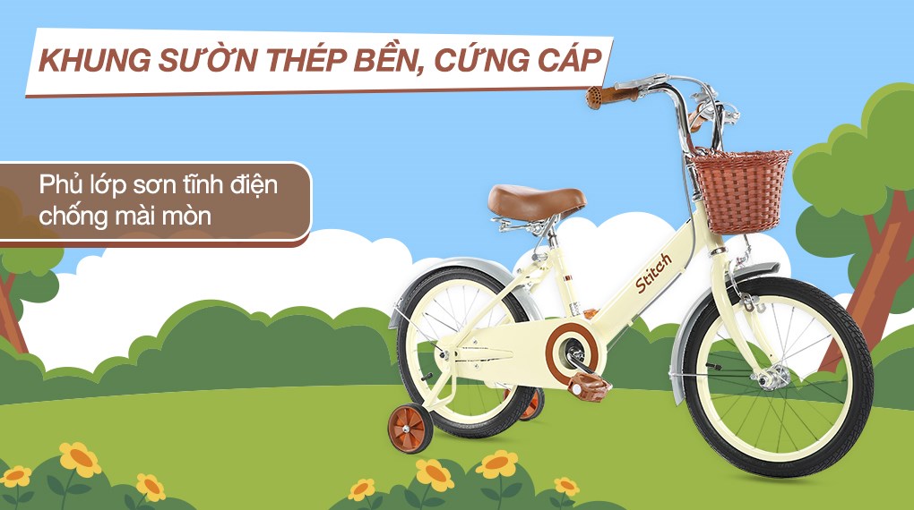 Xe Đạp Trẻ Em Stitch Forest Princess JY906-16 16 inch