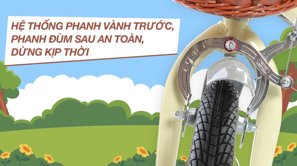 Xe Đạp Trẻ Em Stitch Forest Princess JY906-16 16 inch