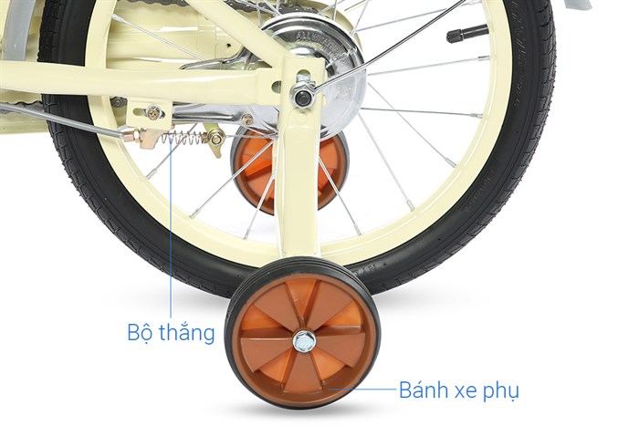 Xe Đạp Trẻ Em Stitch Forest Princess JY906-16 16 inch Màu Trắng - Kem