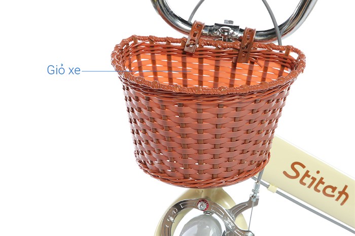 Xe Đạp Trẻ Em Stitch Forest Princess JY906-16 16 inch Màu Trắng - Kem