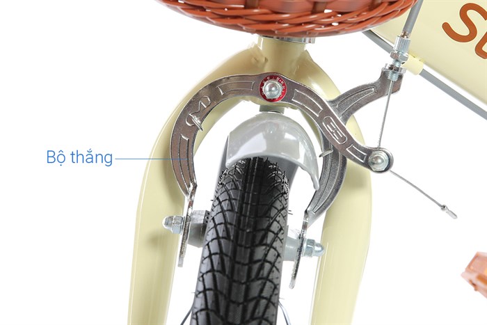 Xe Đạp Trẻ Em Stitch Forest Princess JY906-16 16 inch Màu Trắng - Kem