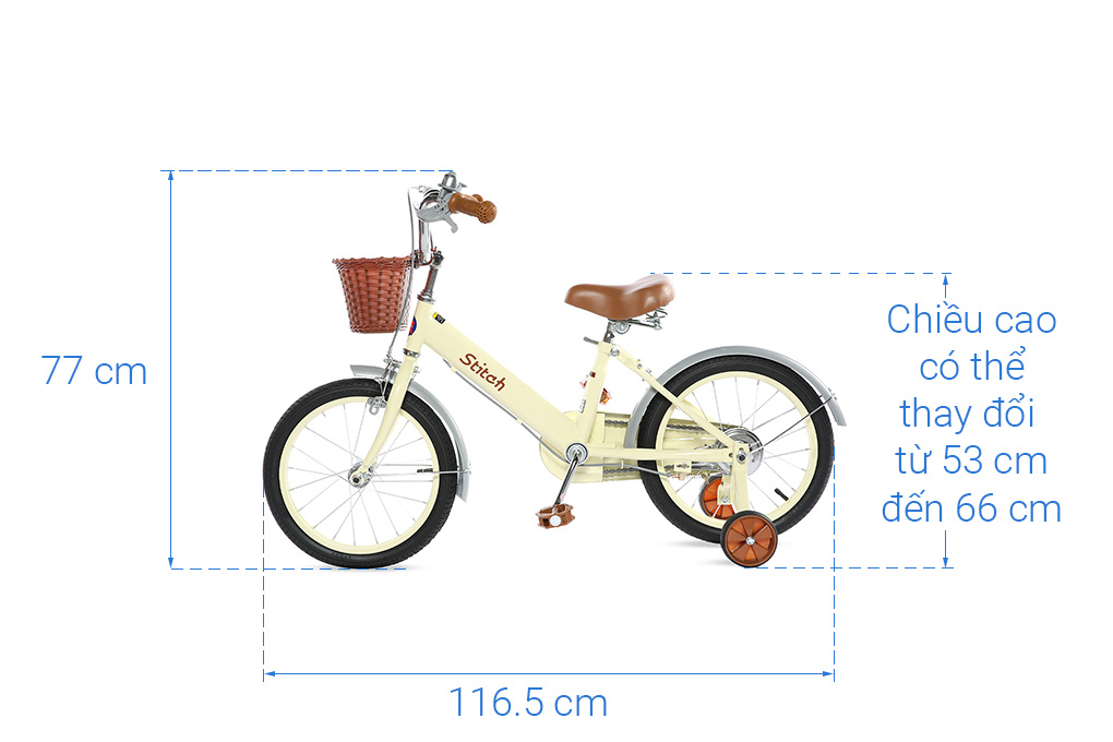 Xe đạp trẻ em Stitch Forest Princess JY906-16 16 inch