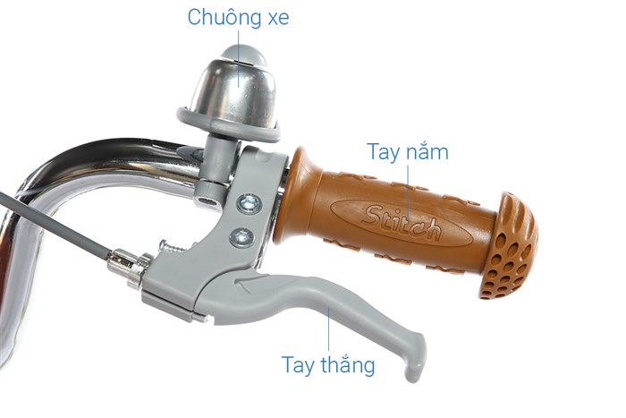 Xe Đạp Trẻ Em Stitch Forest Princess JY906-16 16 inch Màu Trắng - Kem