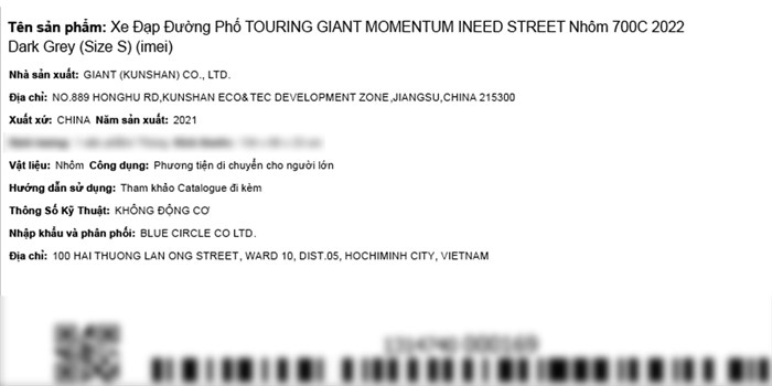 Xe Đạp Đường Phố Touring Giant Momentum Ineed Street (2022) 29 inch Size S