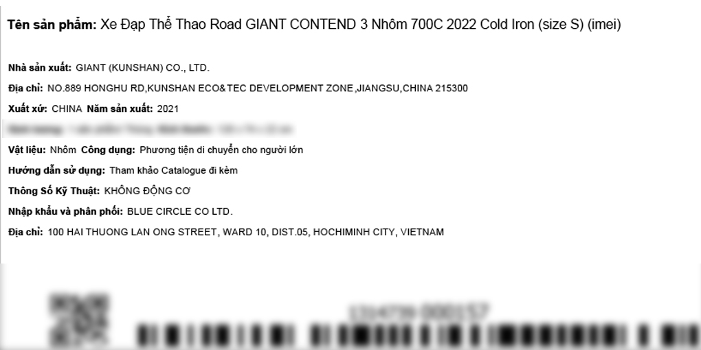 Xe đạp thể thao Road Giant Contend 3 (2022) 29 inch Size S