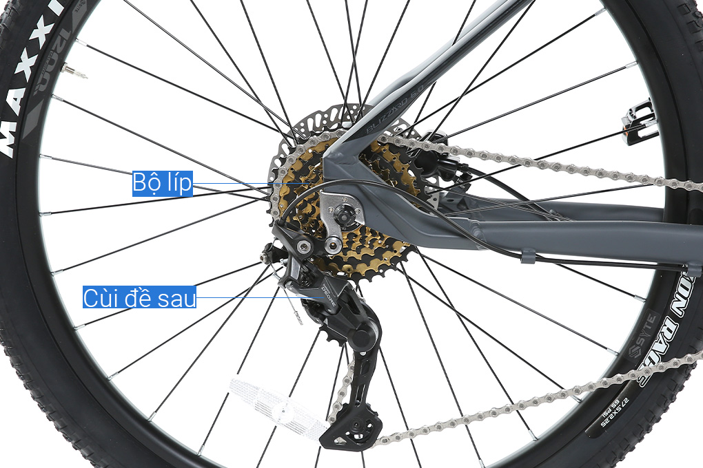 Xe Đạp Địa Hình MTB Pacific Blizzard 6.0 27.5 inch Màu Xám