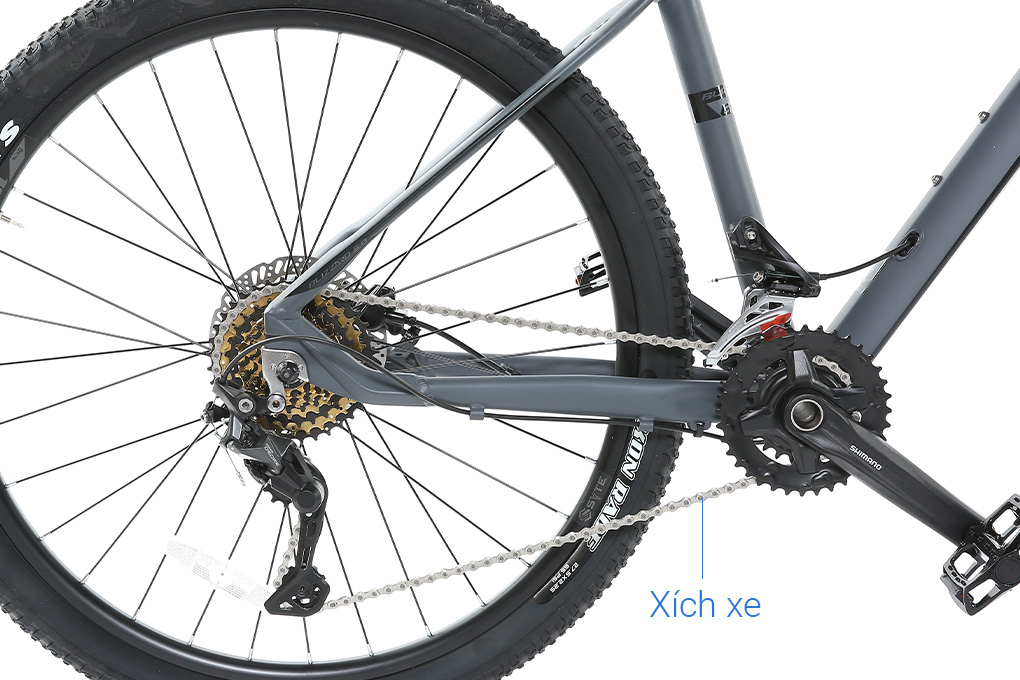 Xe Đạp Địa Hình MTB Pacific Blizzard 6.0 27.5 inch Màu Xám