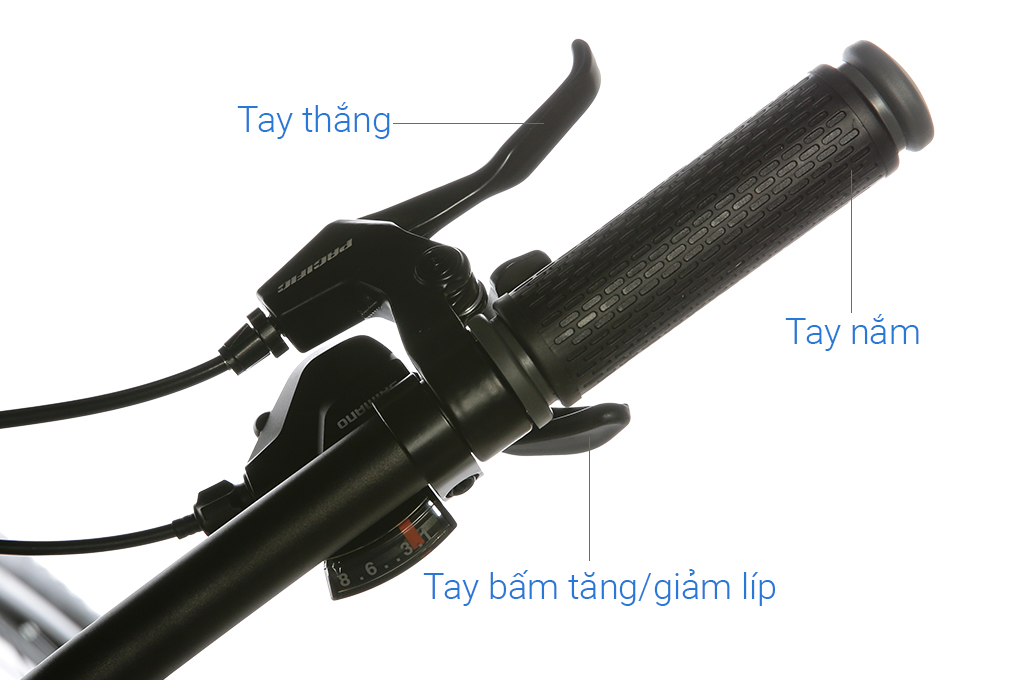 Xe Đạp Địa Hình MTB Pacific Override 4.0 27.5 inch Màu Đen - Xám