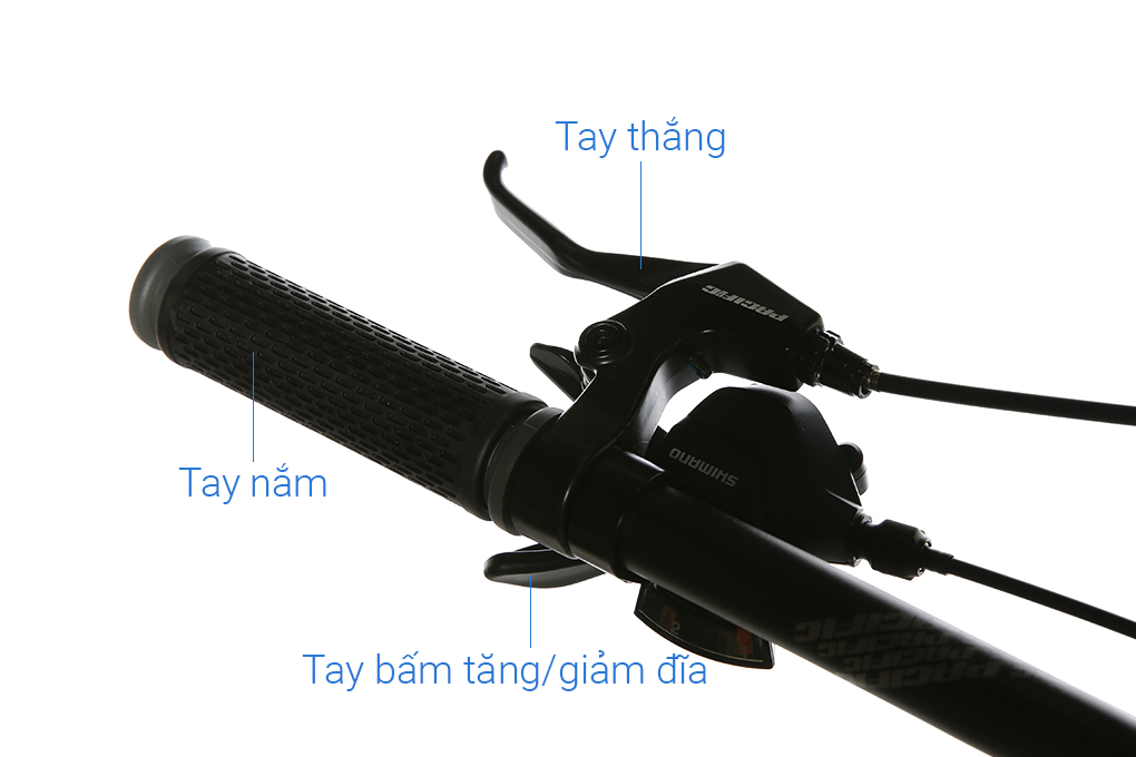 Xe Đạp Địa Hình MTB Pacific Override 4.0 27.5 inch Màu Đen - Xám