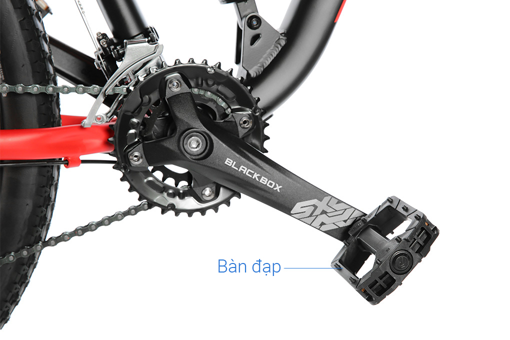 Xe Đạp Địa Hình MTB Pacific Override 4.0 27.5 inch Màu Đen - Đỏ