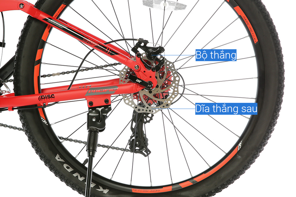 Xe Đạp Địa Hình MTB Pacific Override 4.0 27.5 inch Màu Đen - Đỏ