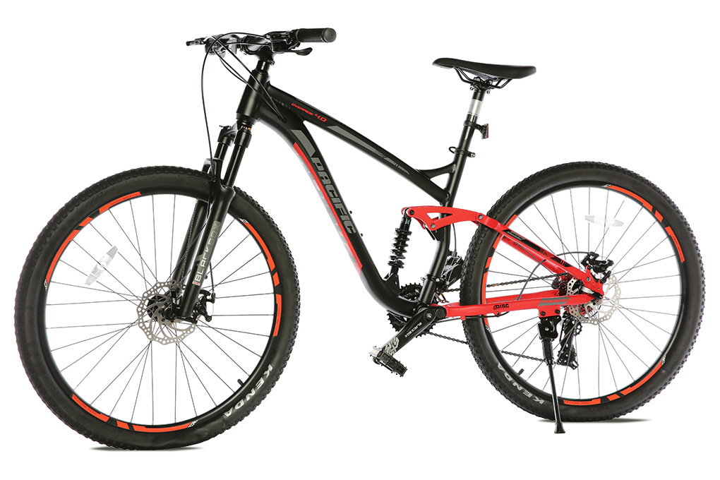 Xe Đạp Địa Hình MTB Pacific Override 4.0 27.5 inch Màu Đen - Đỏ
