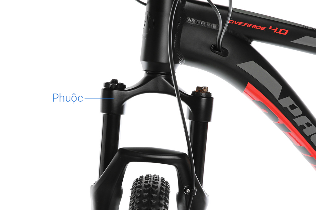 Xe Đạp Địa Hình MTB Pacific Override 4.0 27.5 inch Màu Đen - Đỏ
