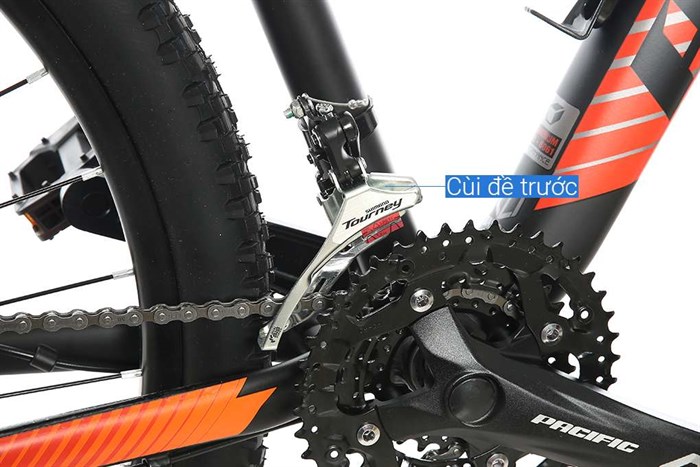 Xe Đạp Địa Hình MTB Pacific Vigilon 1.0 27.5 inch Màu Đen - Đỏ