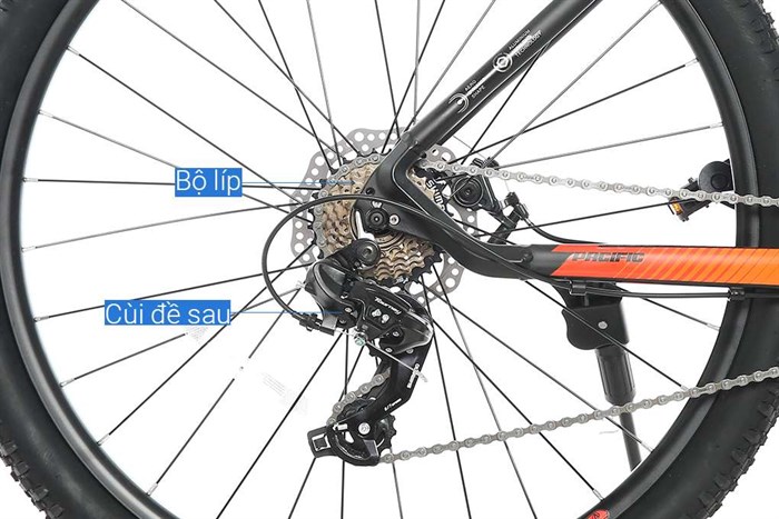 Xe Đạp Địa Hình MTB Pacific Vigilon 1.0 27.5 inch Màu Đen - Đỏ