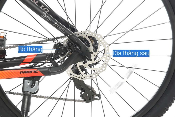 Xe Đạp Địa Hình MTB Pacific Vigilon 1.0 27.5 inch Màu Đen - Đỏ