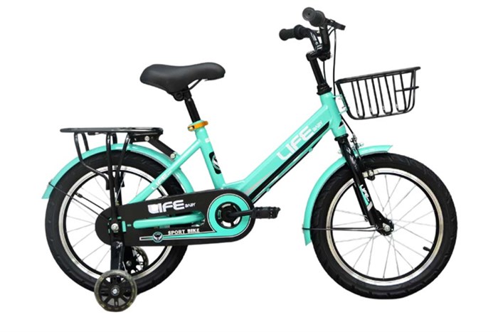 Xe Đạp Trẻ Em Life Baby 1 16 inch Màu Xanh ngọc