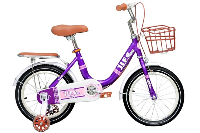 Xe Đạp Trẻ Em Life Baby 2 16 inch Màu Tím