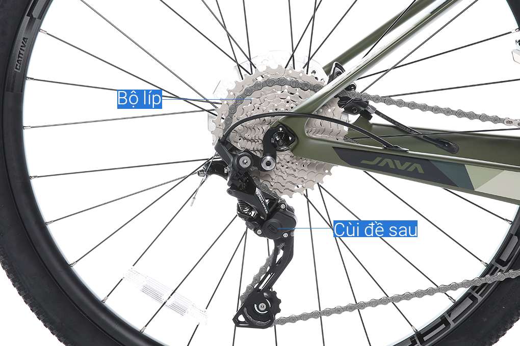 Xe Đạp Địa Hình MTB Java 650B-Vetta-30S-A 27.5 inch Size S Màu Xanh lá