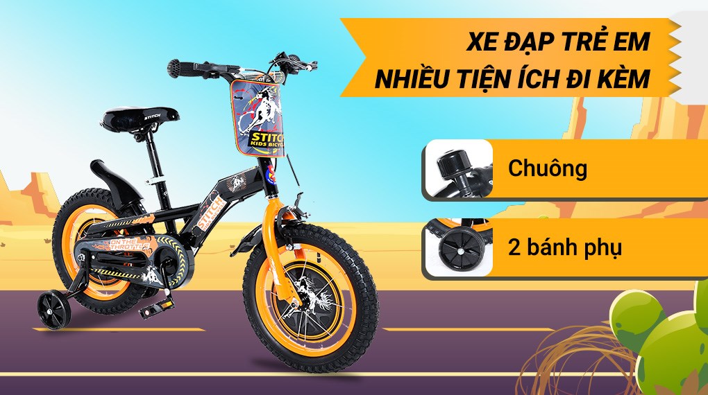 Xe Đạp Trẻ Em Stitch Wild Horse JY908-14 14 inch