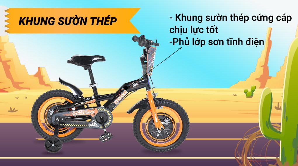 Xe Đạp Trẻ Em Stitch Wild Horse JY908-14 14 inch