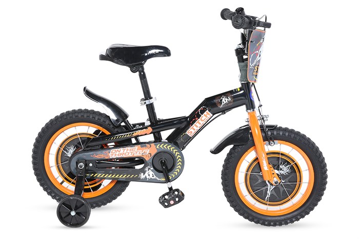 Xe Đạp Trẻ Em Stitch Wild Horse JY908-14 14 inch Màu Đen - Cam
