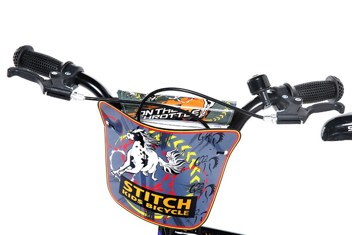 Xe Đạp Trẻ Em Stitch Wild Horse JY908-14 14 inch Màu Đen - Cam