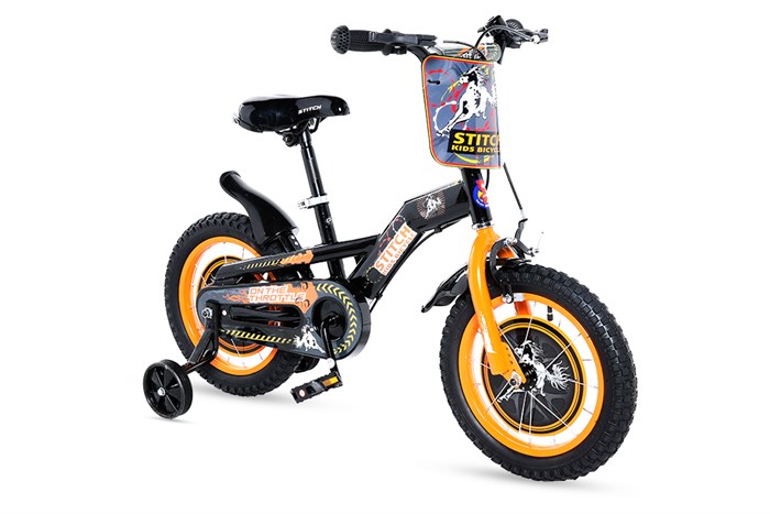 Xe Đạp Trẻ Em Stitch Wild Horse JY908-14 14 inch Màu Đen - Cam