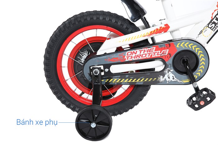Xe Đạp Trẻ Em Stitch Wild Horse JY908-14 14 inch Màu Trắng - Đỏ
