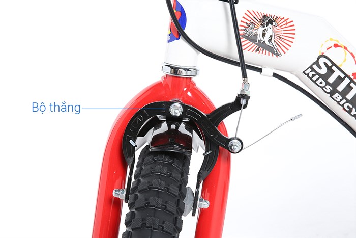 Xe Đạp Trẻ Em Stitch Wild Horse JY908-14 14 inch Màu Trắng - Đỏ