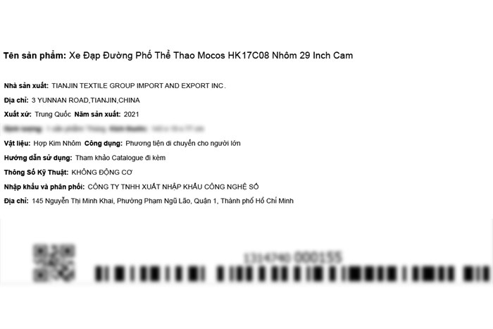 Xe Đạp Đường Phố Touring Mocos HK17C08 29 inch Màu Cam