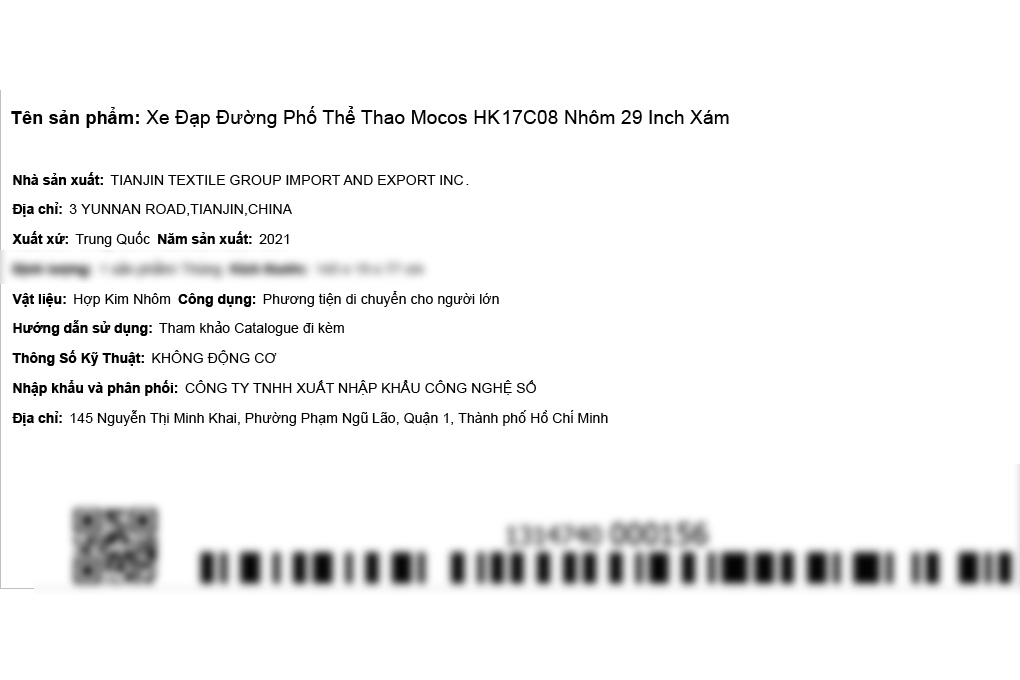 Xe Đạp Đường Phố Touring Mocos HK17C08 29 inch - 18