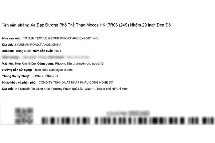 Xe Đạp Đường Phố Touring Mocos HK17R03 (24S) 29 inch