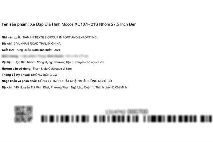 Xe Đạp Địa Hình MTB Mocos XC107I- 21S 27.5 inch